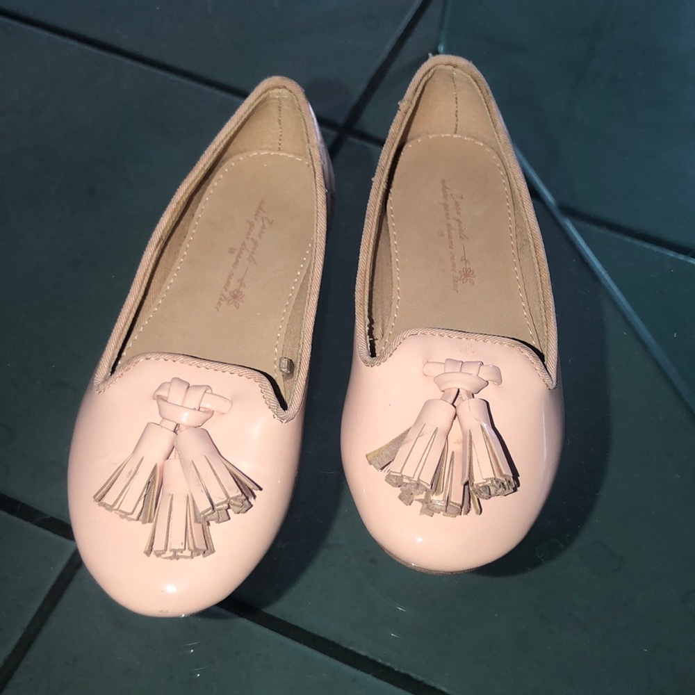 Zara pink ballet loafers